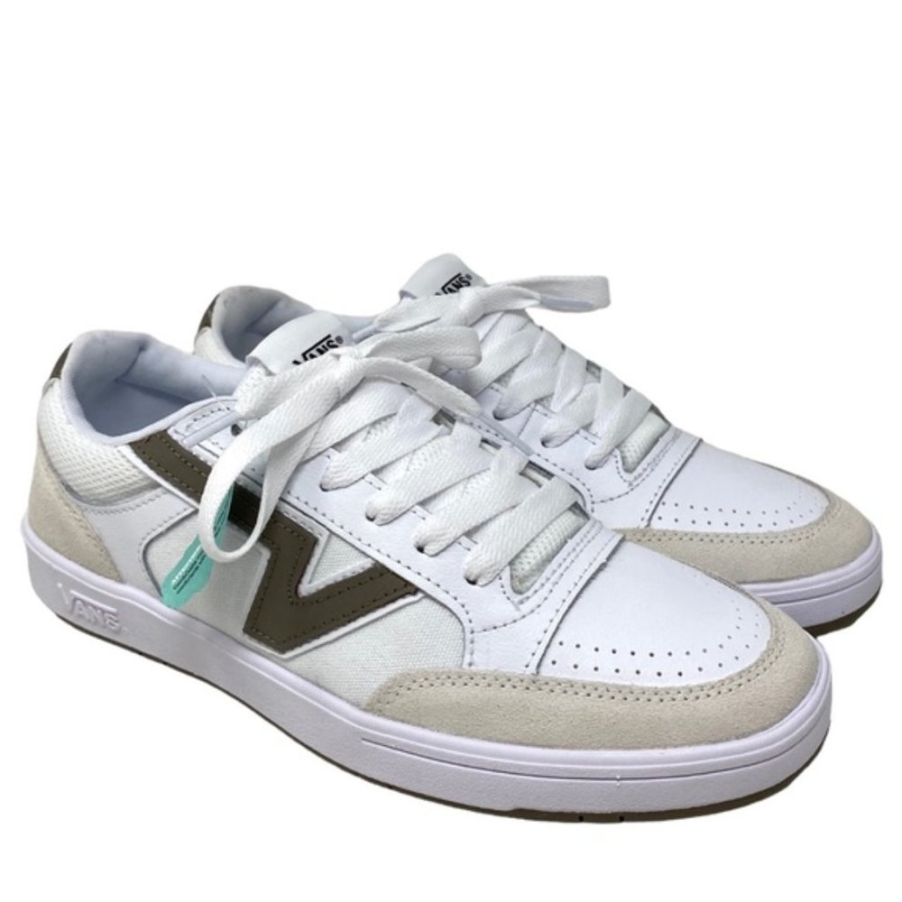 VANS Women Lowland ComfyCush Shoes Low Sneakers Suede Leather Beige VN0A7TNL1NU - Picture 2 of 9